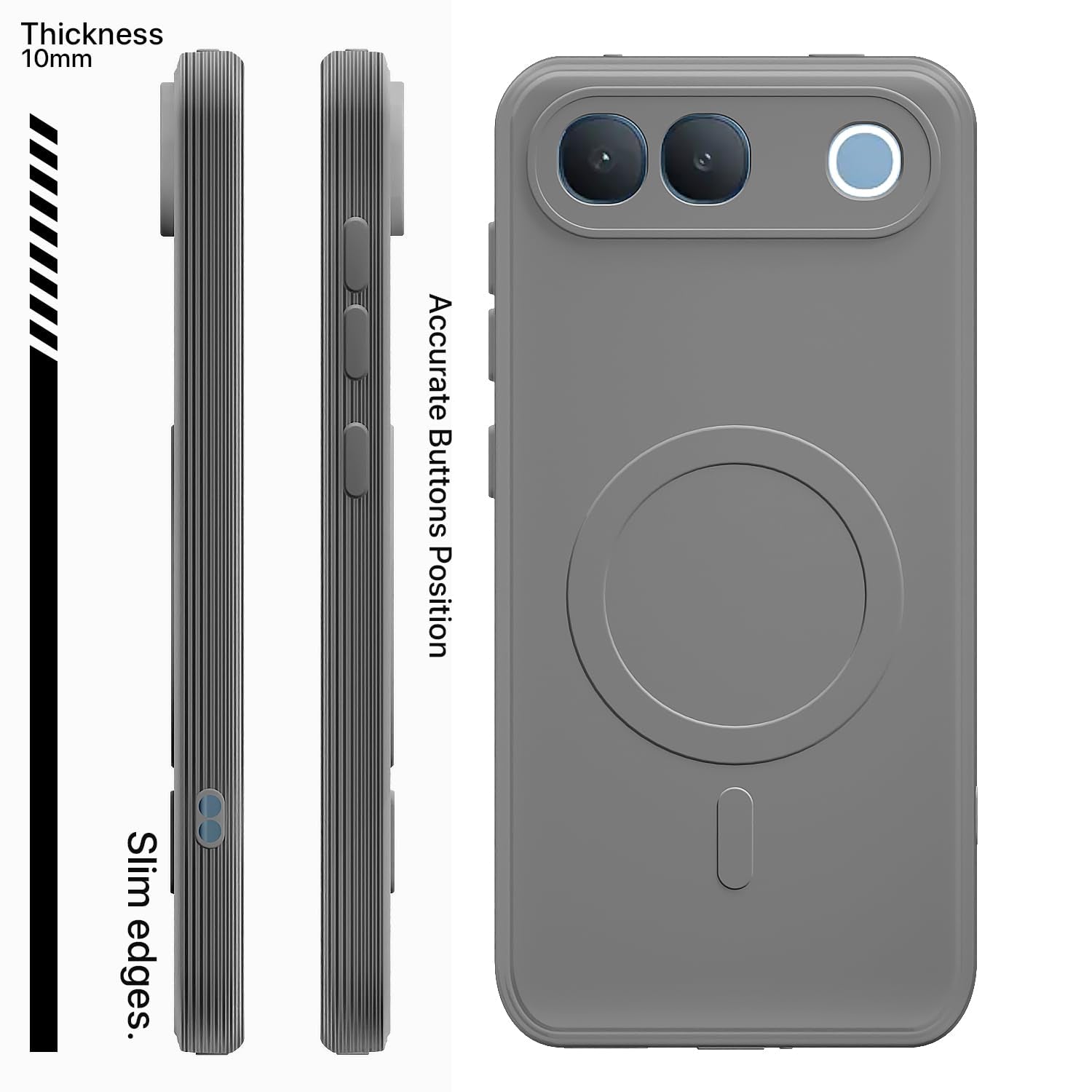 Vivo S2/iQOO Z11 5G phone cover in grey by Pikkme – photo 3