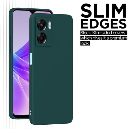 Pikkme  Oppo K10 5G Soft Matte Silicone Shockproof Case (Green)