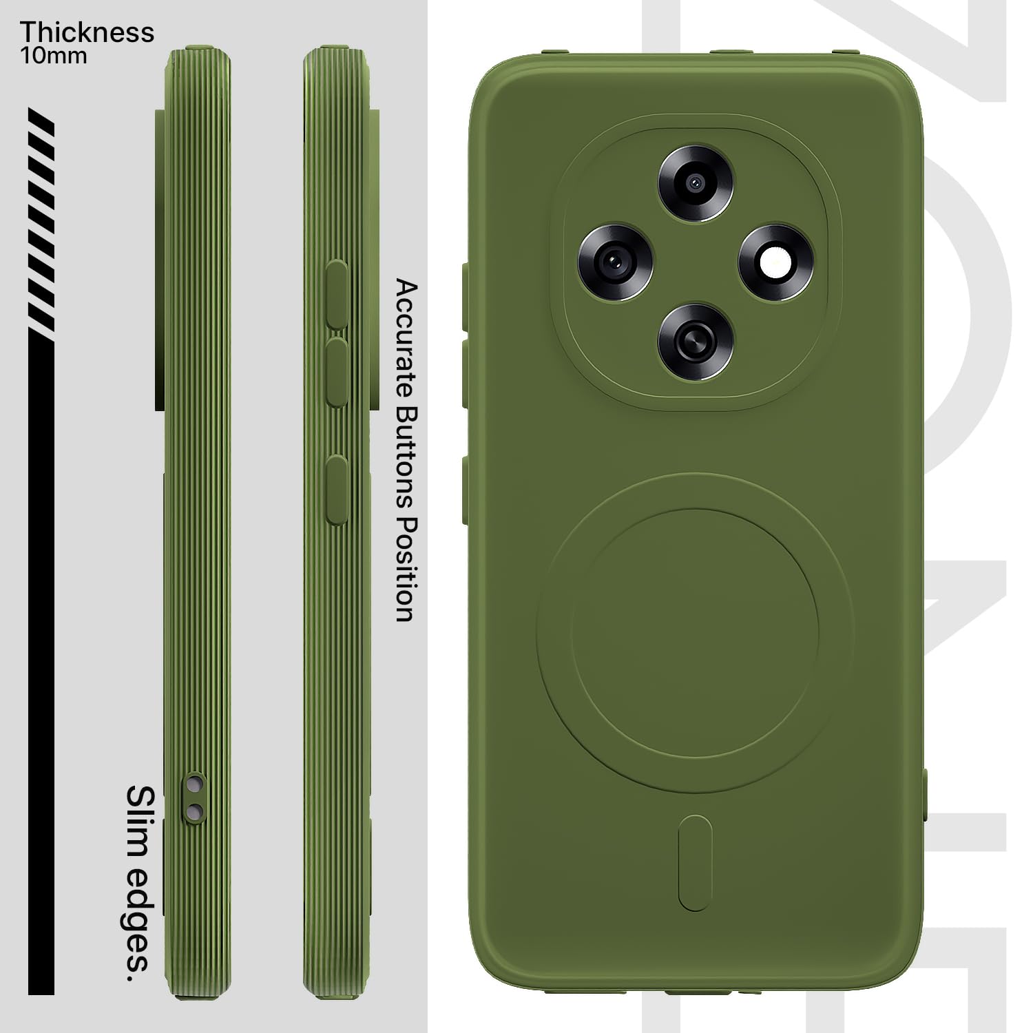 Oppo F31 Pro 5G MagSafe mobile cover in light green by Pikkme – photo 3