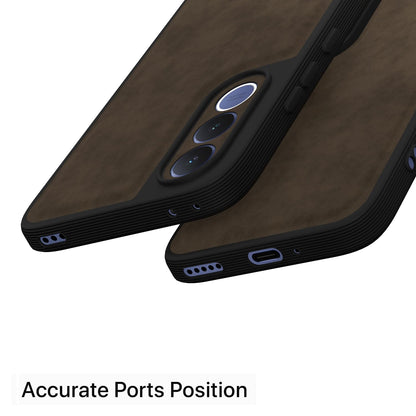 Coffee Leather phone cover for Vivo V70 FE 5G – Pikkme – photo 4