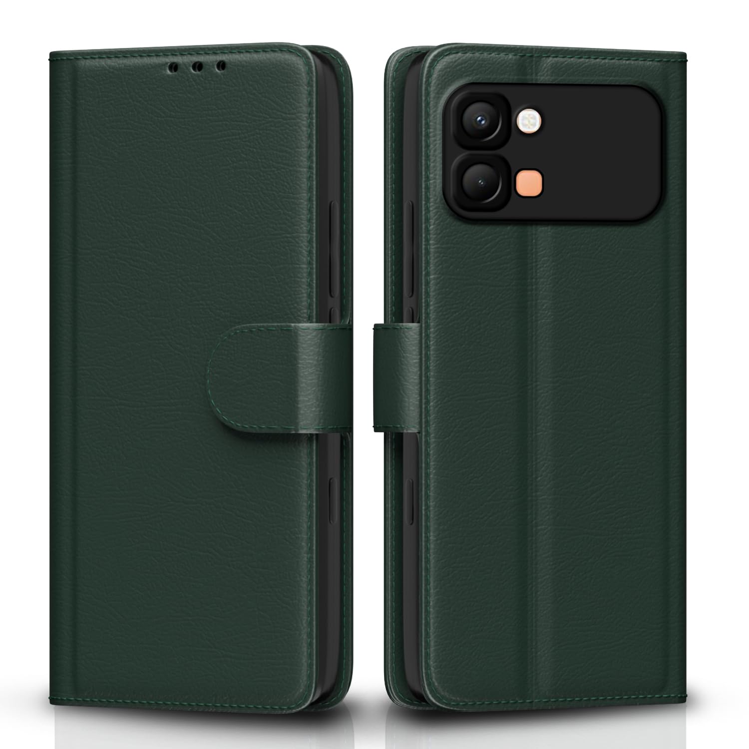 Pikkme green Wallet wallet flip cover for Infinix Note Edge 5G