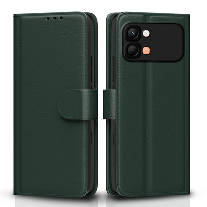 Pikkme green Wallet wallet flip cover for Infinix Note Edge 5G