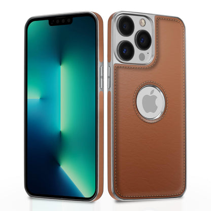 Pikkme iPhone 13 Pro Max Leatherback chrome tan back cover