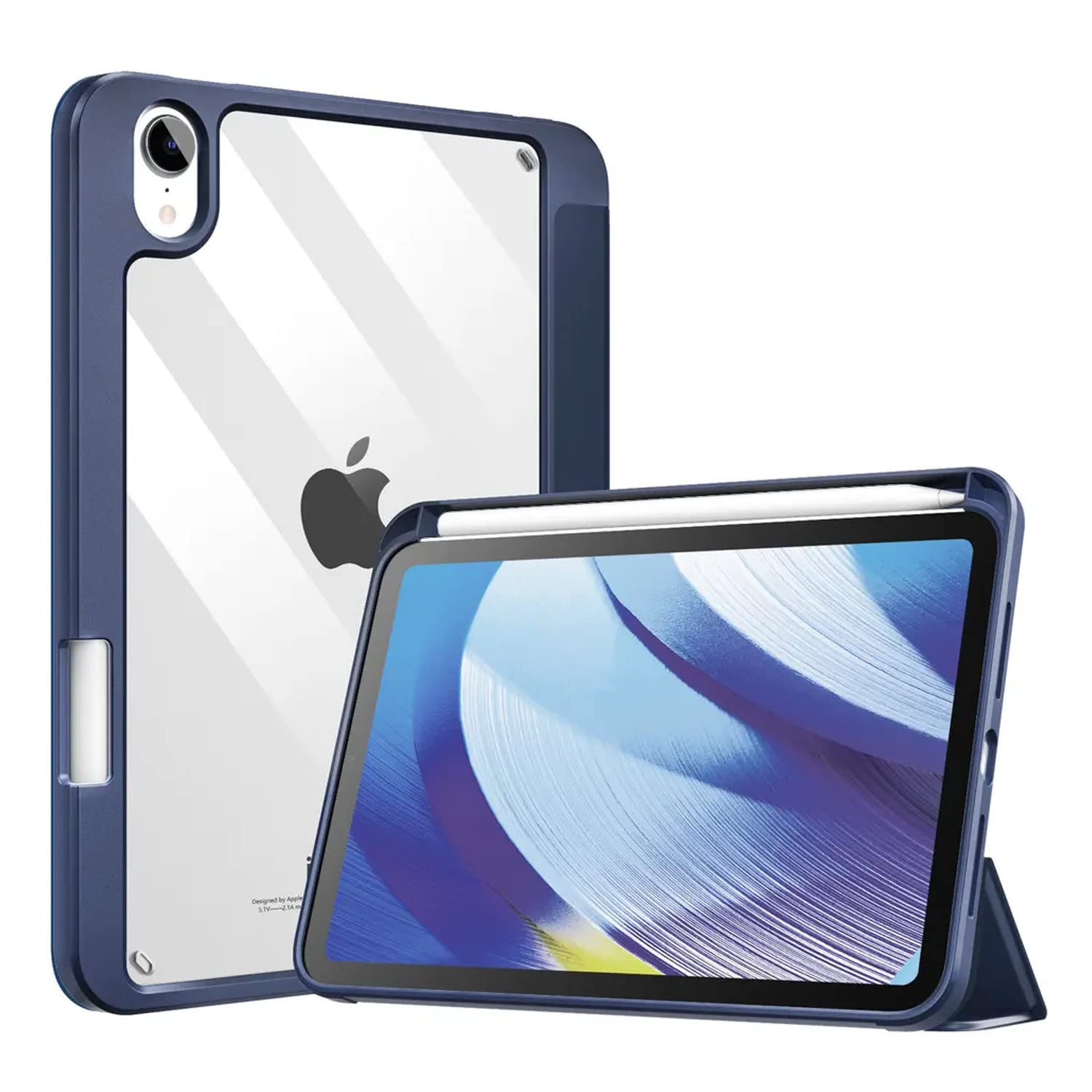 Pikkme dark blue Smart Trifold mobile flip cover for iPad 10th Generation 10.9 Inch 2022