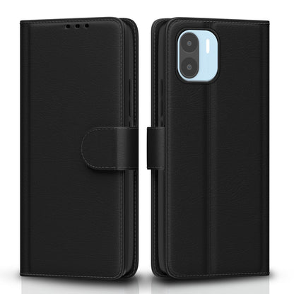 Black Wallet flip cover for Redmi A1/A2 – Pikkme
