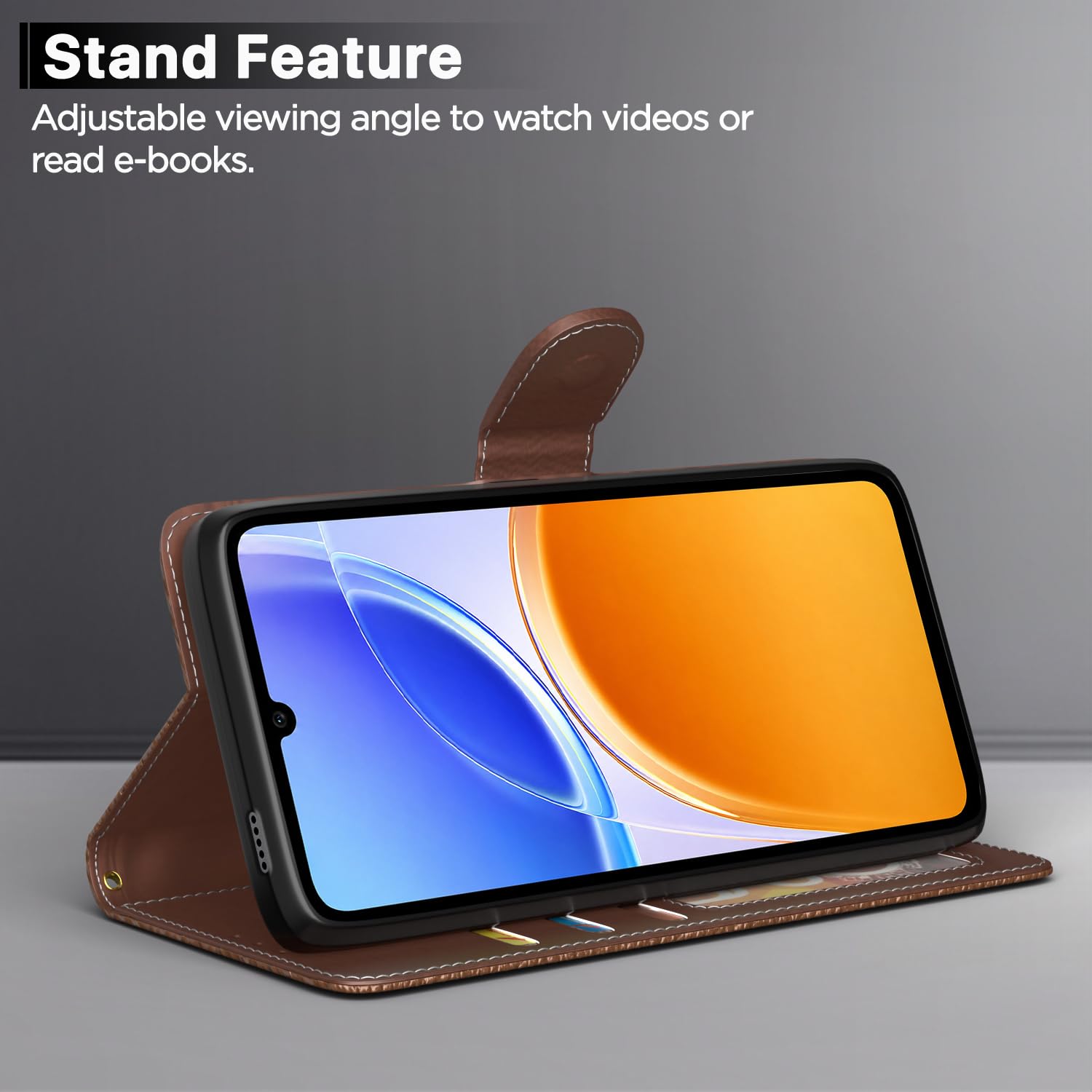 Tan mobile flip cover for Vivo T5e – Pikkme – photo 3