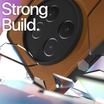 Pikkme Realme 13 Plus 5G / Realme P1 Speed 5G Leatherback Back Case | Brown