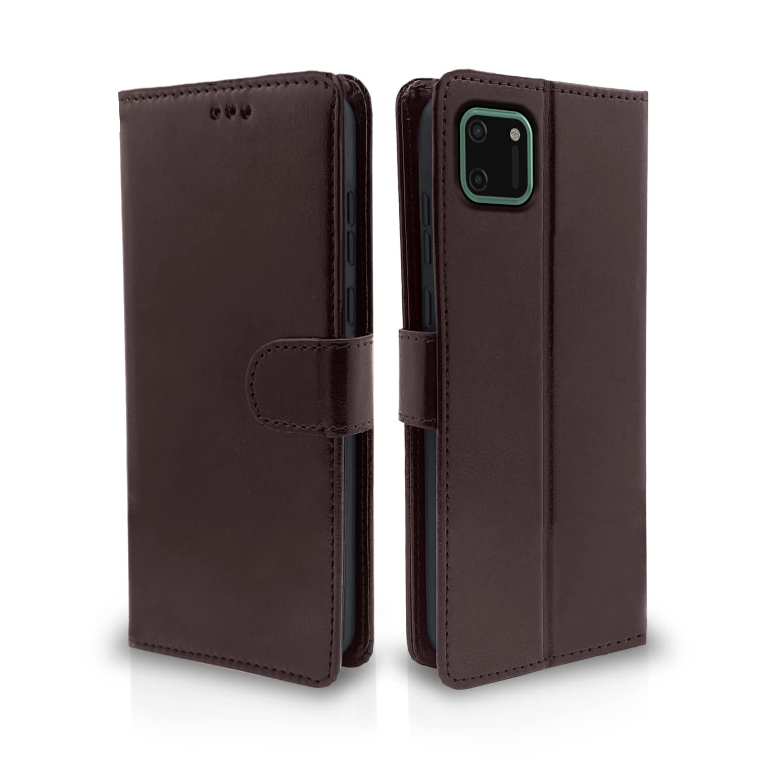 Pikkme Realme C11 Vintage Flip Cover | Coffee