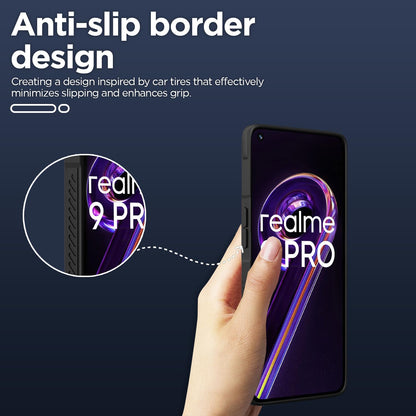 Pikkme Realme 9 Pro 5G Liquid Silicone black mobile back cover – photo 4