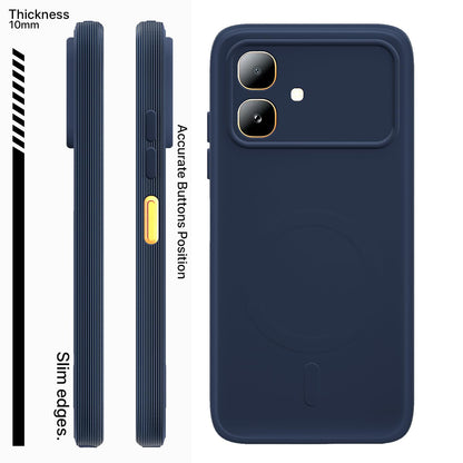 Infinix Smart 20 MagSafe mobile back cover in blue by Pikkme – photo 3