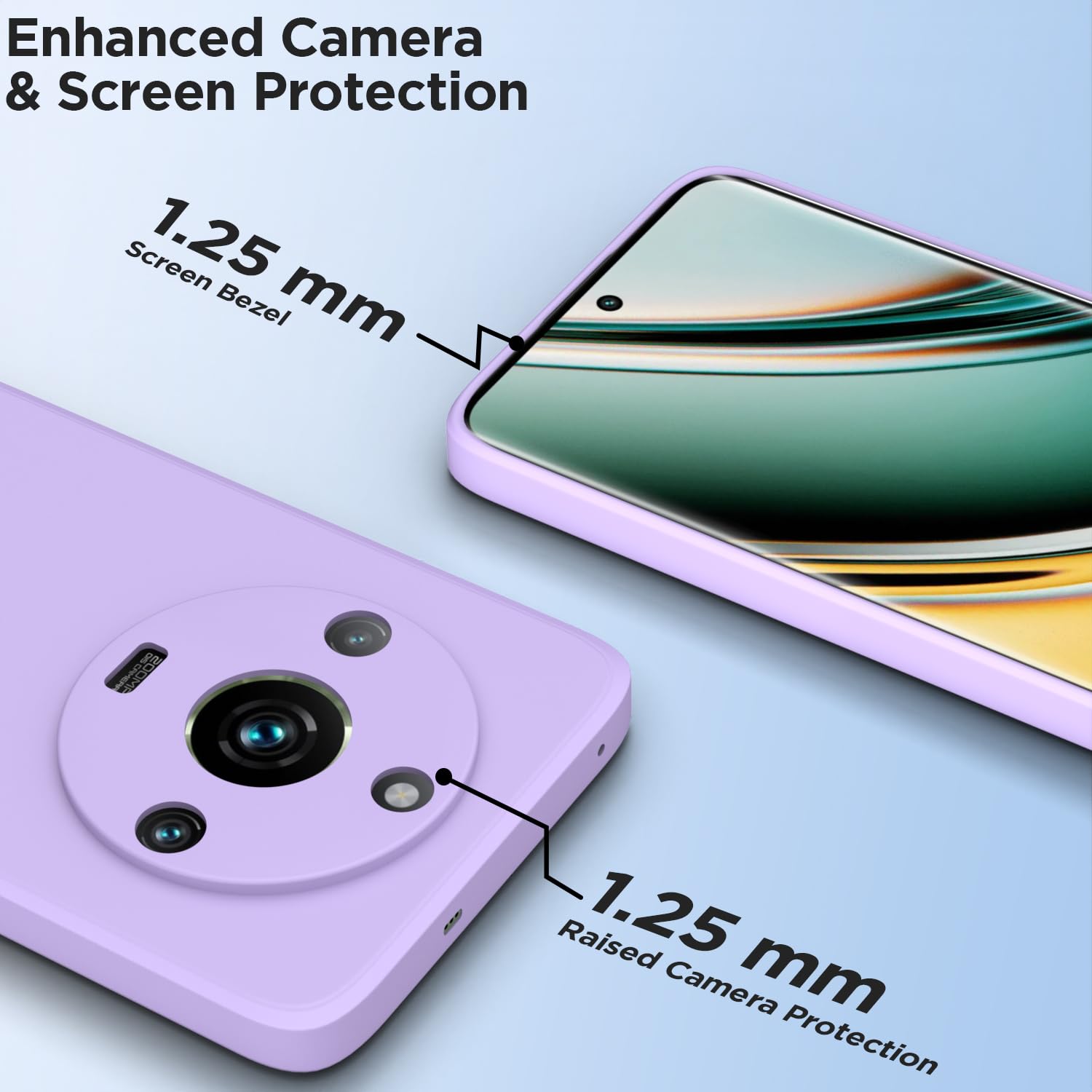 Realme 11 Pro/11 Pro Plus 5G Liquid Silicone mobile back cover in purple by Pikkme – photo 2
