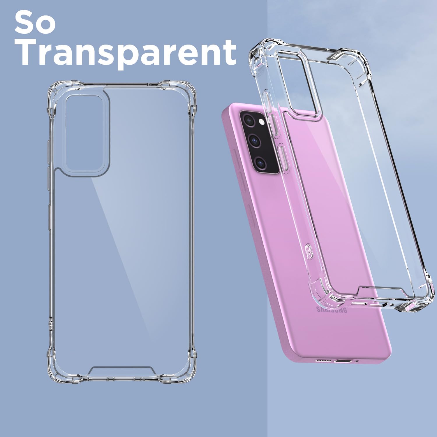 Pikkme transparent PC-TPU mobile cover for Samsung S20 FE 5G – photo 2