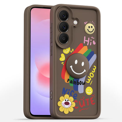 Brown Smile Rainbow mobile cover for Samsung A37 5G – Pikkme
