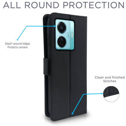 Black flip cover for Vivo T1 Pro/iQOO Z6 Pro 5G – Pikkme – photo 4