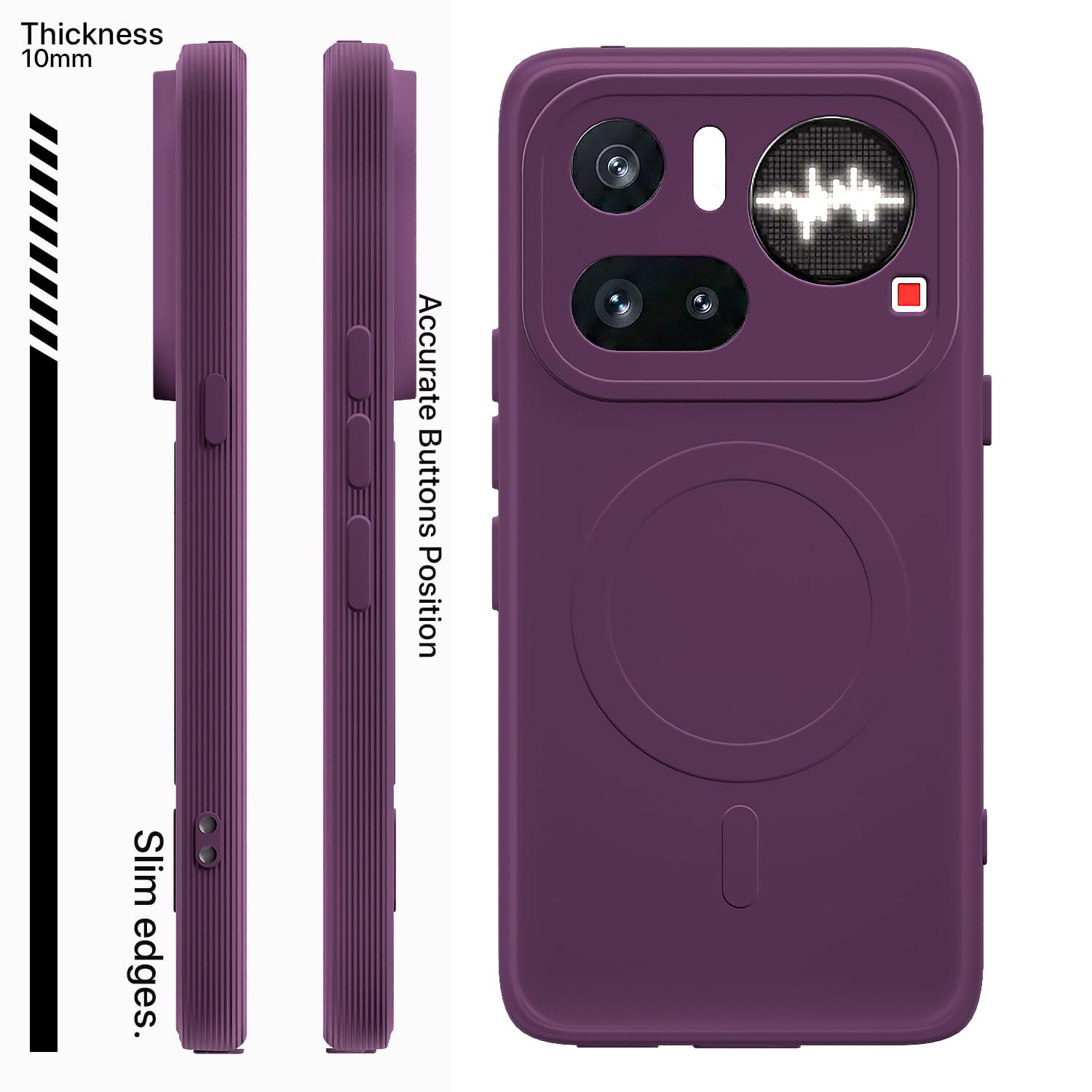 Pikkme Nothing Phone 4a Pro 5G MagSafe purple back cover – photo 3