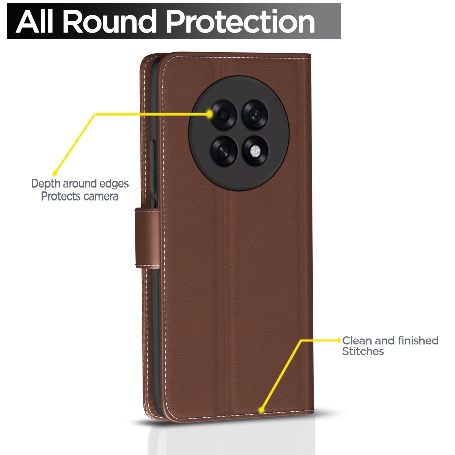 Tan mobile flip cover for Oppo F31 Pro Plus 5G – Pikkme – photo 4
