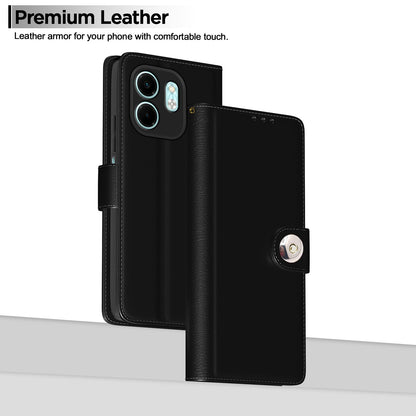 Pikkme black Button mobile flip cover for Infinix Smart 9 – photo 2