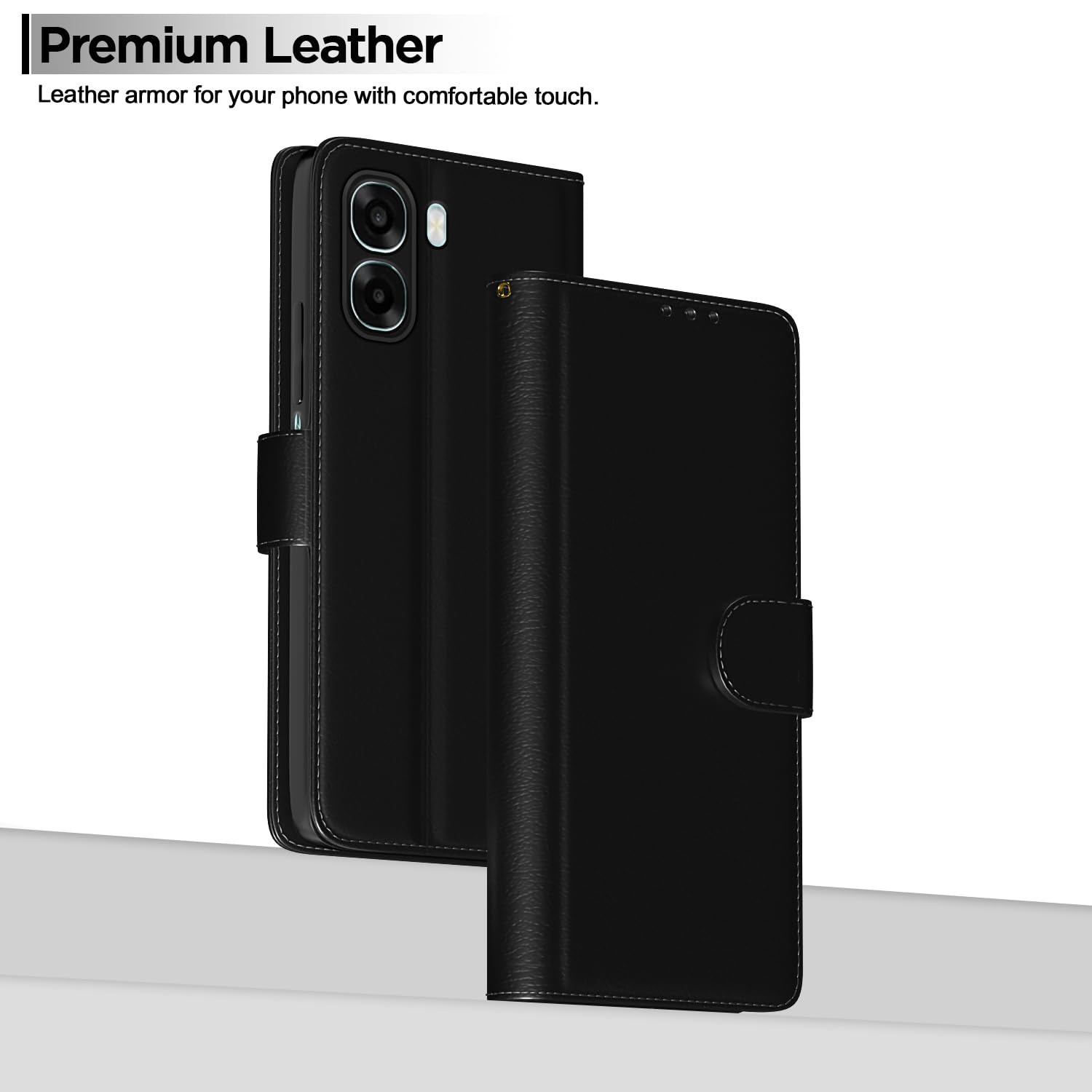 Black Wallet mobile flip cover for Oppo A6X 5G – Pikkme – photo 2