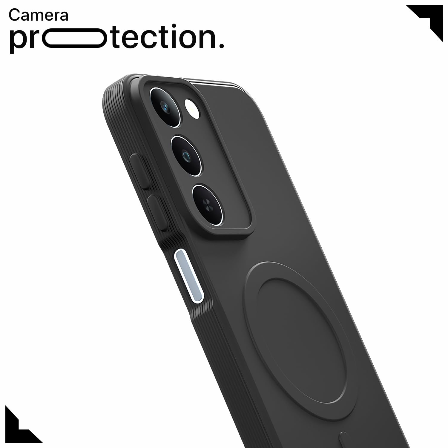 Pikkme black MagSafe mobile cover for Realme P4 Lite 5G – photo 5
