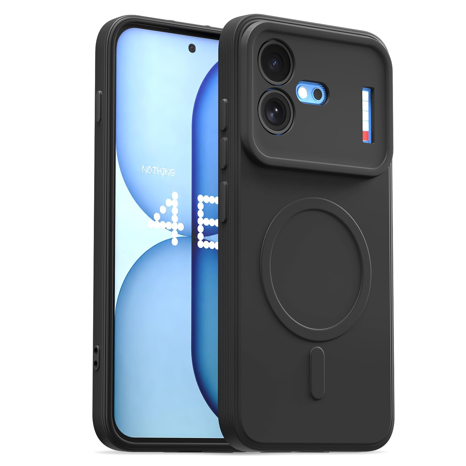 Black MagSafe mobile cover for Nothing Phone 4b 5G – Pikkme