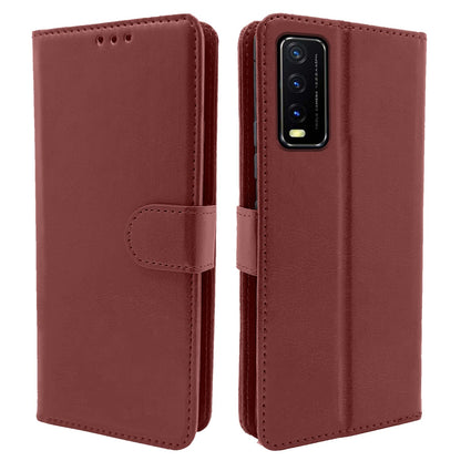 Pikkme Vivo Y12s / Y20 / Y20i / Y20G  Vintage Flip Cover | Brown