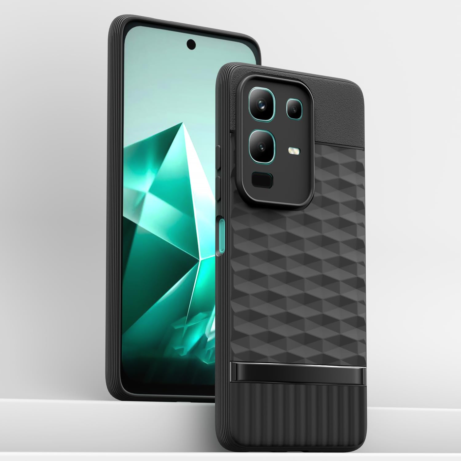 Pikkme Infinix Note 50x 5G Shockproof Soft Flexible Gencase Back cover (Black)