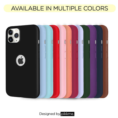 Pikkme iPhone 11 Pro Super Soft Silicone Back Case (Rose Red)