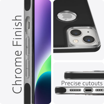 Pikkme iPhone 14 Plus Leatherback chrome black back cover – photo 5