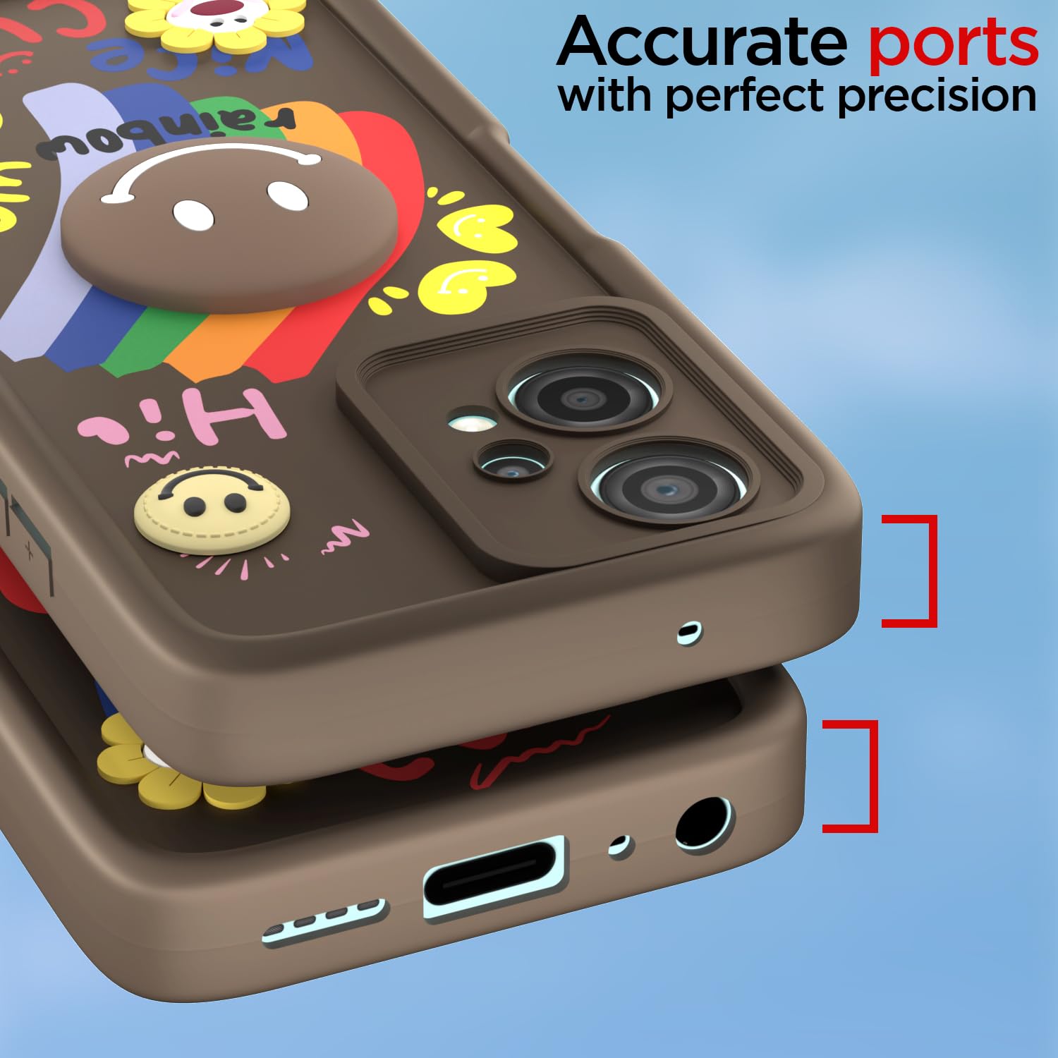 Pikkme brown mobile cover for OnePlus Nord CE 2 Lite 5G – photo 4