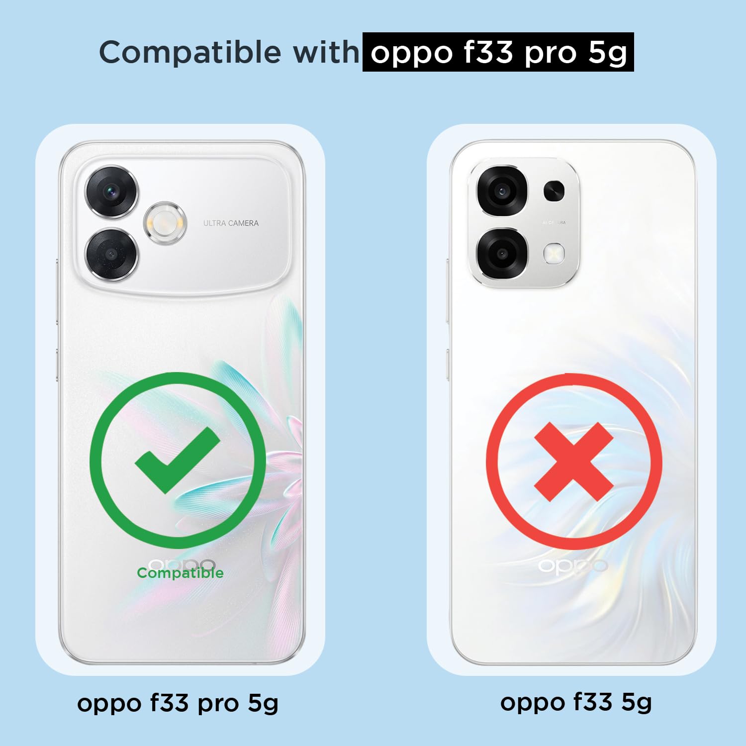Oppo F33 Pro 5G Clear mobile back cover in transparent by Pikkme – photo 4
