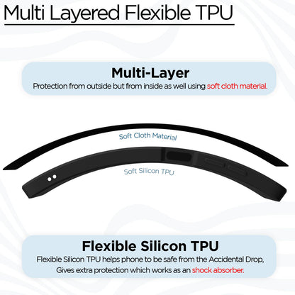 Pikkme Oppo A38 Liquid Silicone Back Cover (Black)