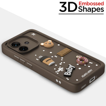 Pikkme brown back cover for iQOO Neo 10R/Z9 Turbo/Vivo Y200 GT 5G – photo 3