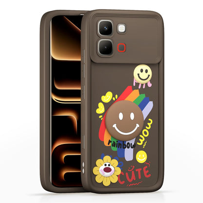 Pikkme Infinix Note Edge 5G brown mobile back cover