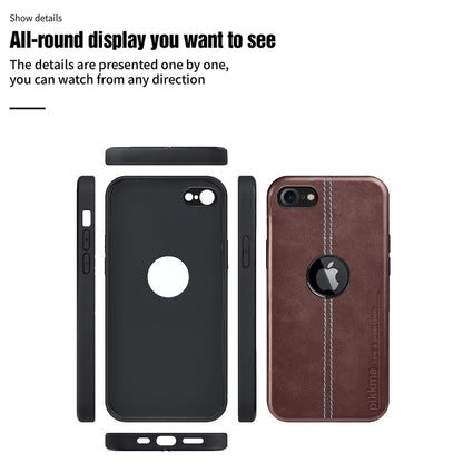 Brown Leather back cover for iPhone SE 2020/2022 – Pikkme – photo 2