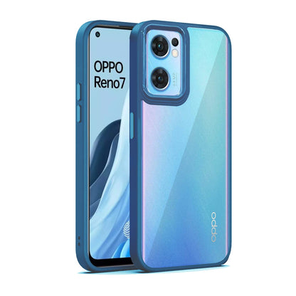 Pikkme dark blue Chrome mobile back cover for Oppo Reno 7 5G
