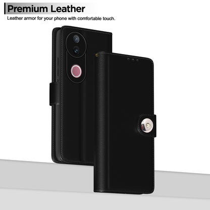 Pikkme iQOO Z10R/Vivo V50/V50e/Vivo T4R 5G black wallet flip cover – photo 2