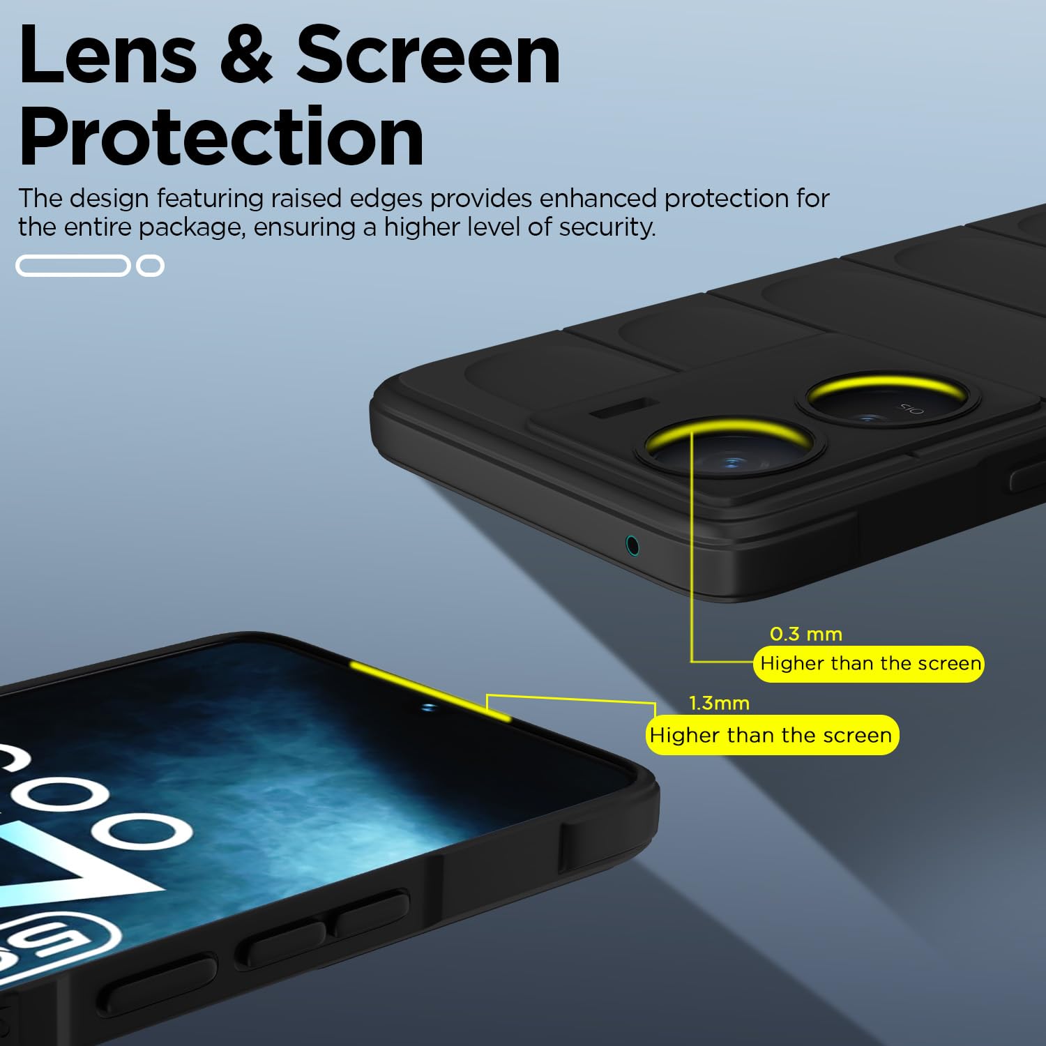 Black Liquid Silicone back cover for iQOO Z7/Z7s 5G – Pikkme – photo 3