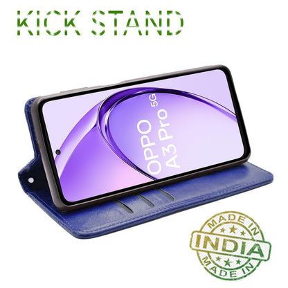 Pikkme Oppo A3 Pro 5G blue mobile flip cover – photo 4