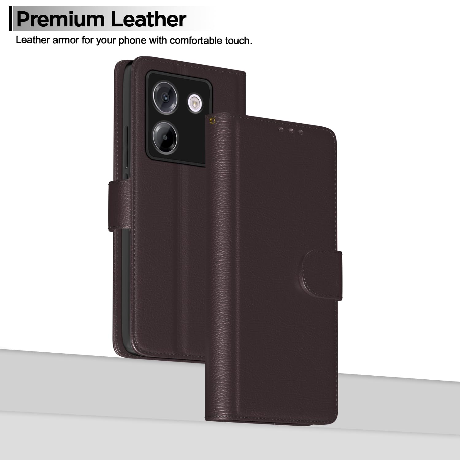 Pikkme POCO M7 Pro 5G Wallet coffee flip case – photo 2