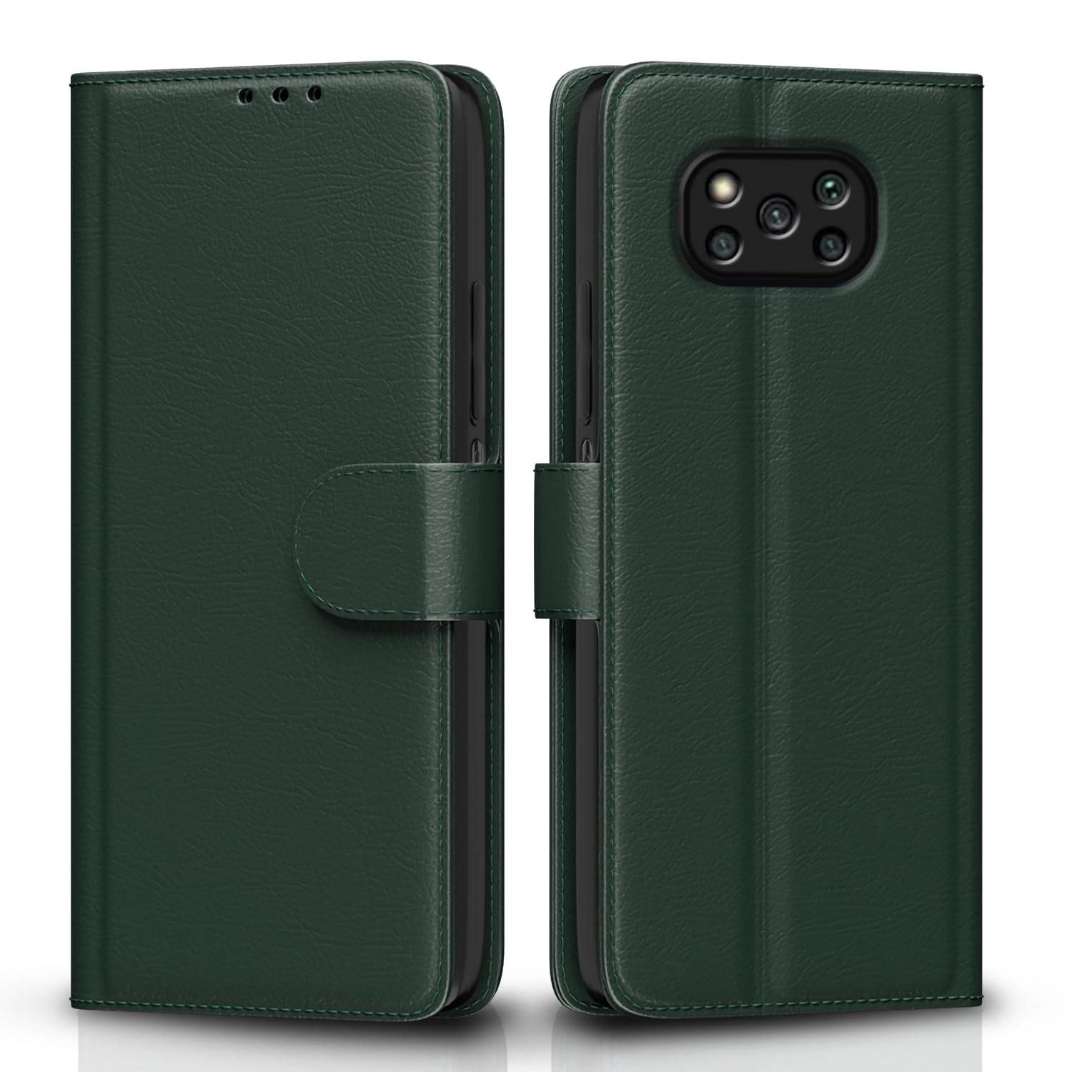 Pikkme Poco X3 Wallet green flip case