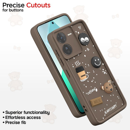 Pikkme brown mobile back cover for iQOO Z9 5G/3D – photo 6