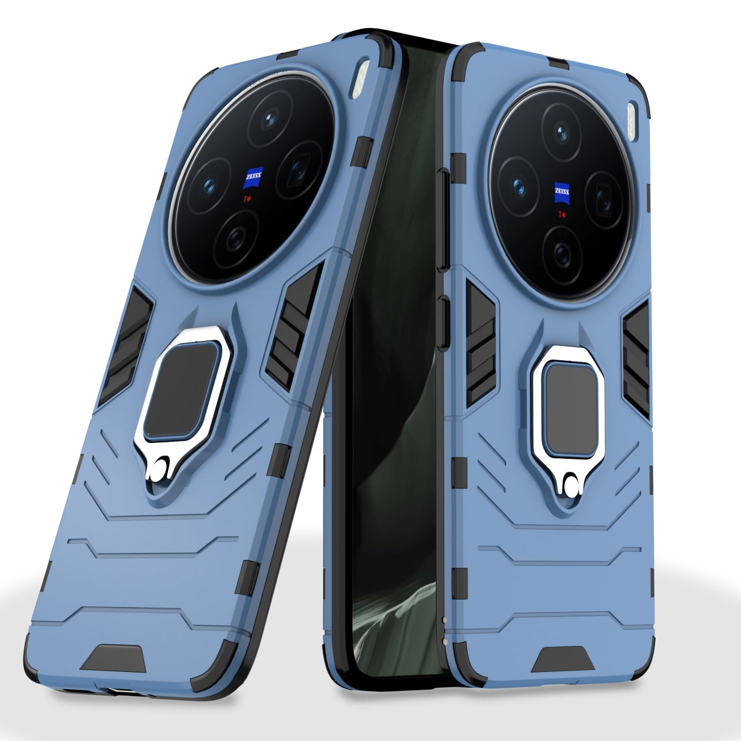Pikkme Vivo X200 5G D5 Tough Armor Bumper Cover (Blue)
