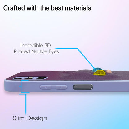 Pikkme Samsung Galaxy M31s Kitty Back Cover (Purple)