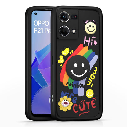 Oppo F21 Pro 4G back cover in black by Pikkme
