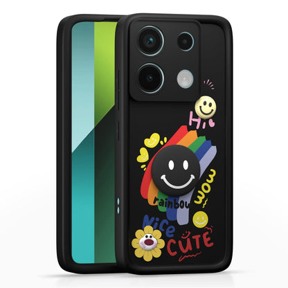 Redmi Note 13 Pro/Poco X6 5G Soft Silicone mobile back cover in black by Pikkme