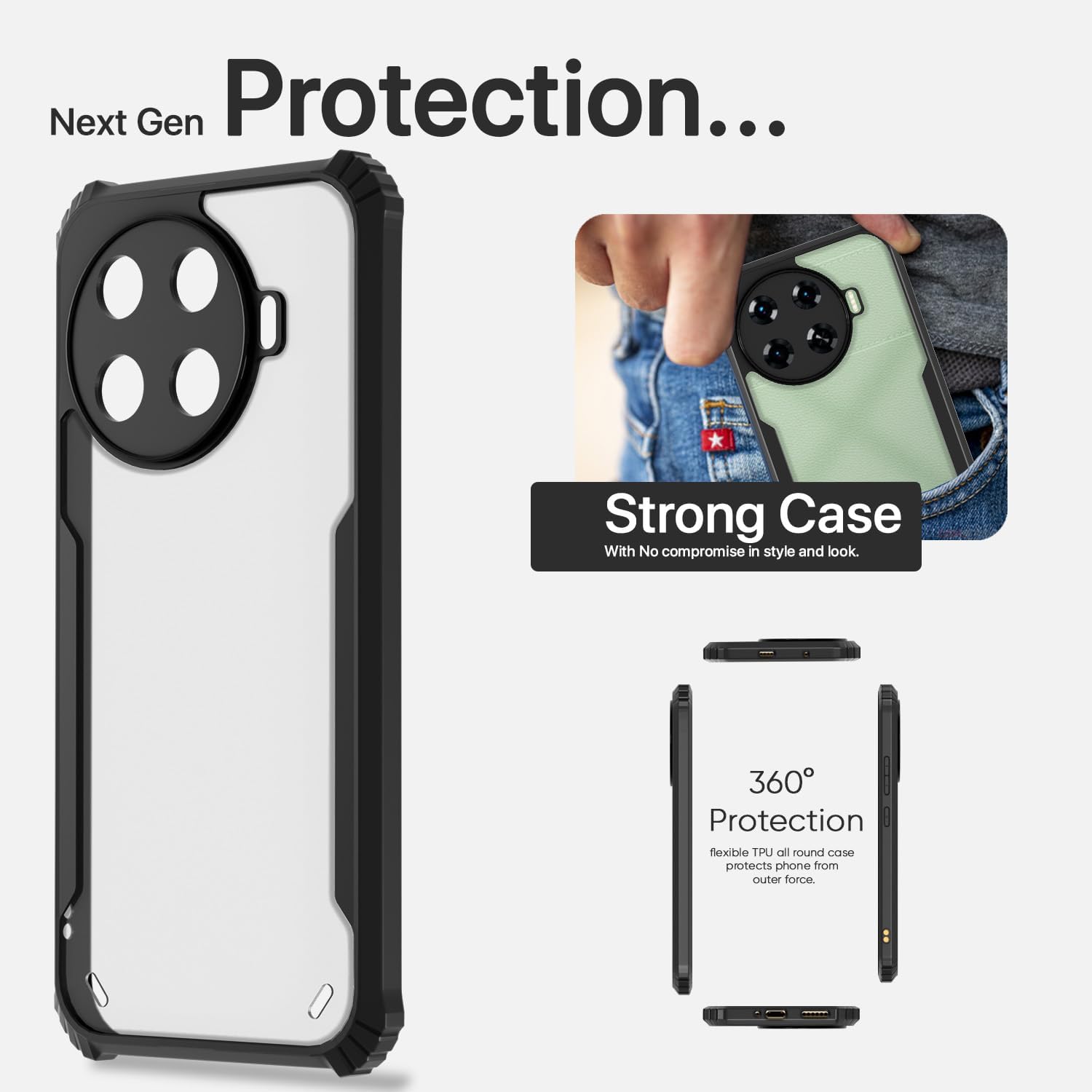 Pikkme Tecno Spark 20 Pro Plus 5G black back cover – photo 5