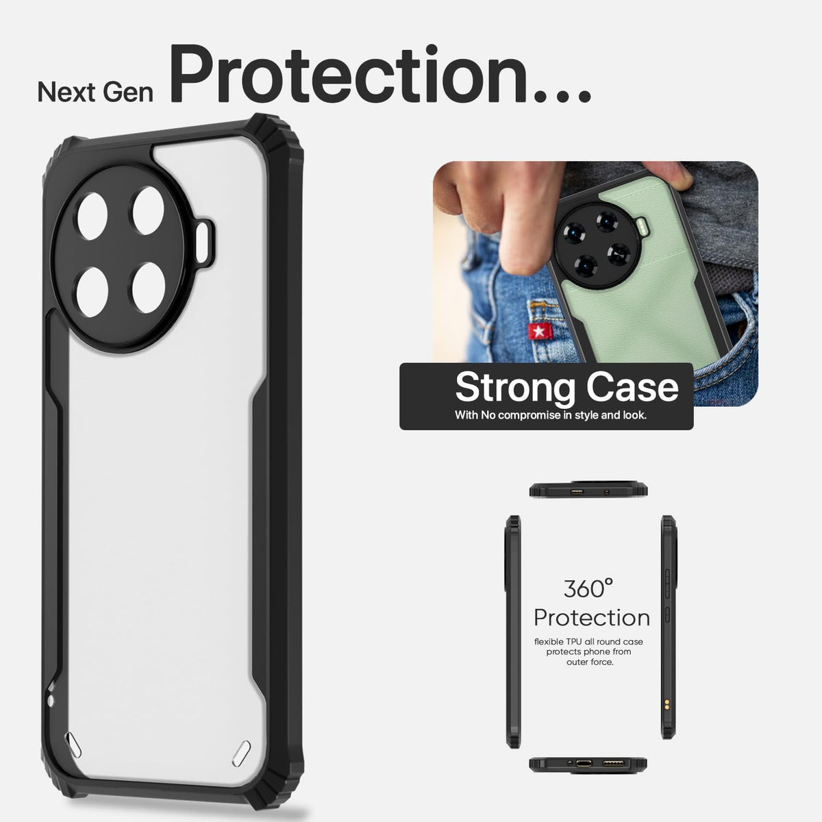 Pikkme Tecno Spark 20 Pro Plus 5G black back cover – photo 5
