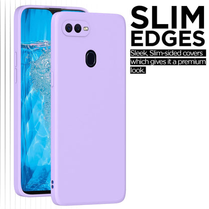 Pikkme Oppo F9 Pro/Realme 2 Pro/Realme U1 Liquid Silicone Back Cover | Purple