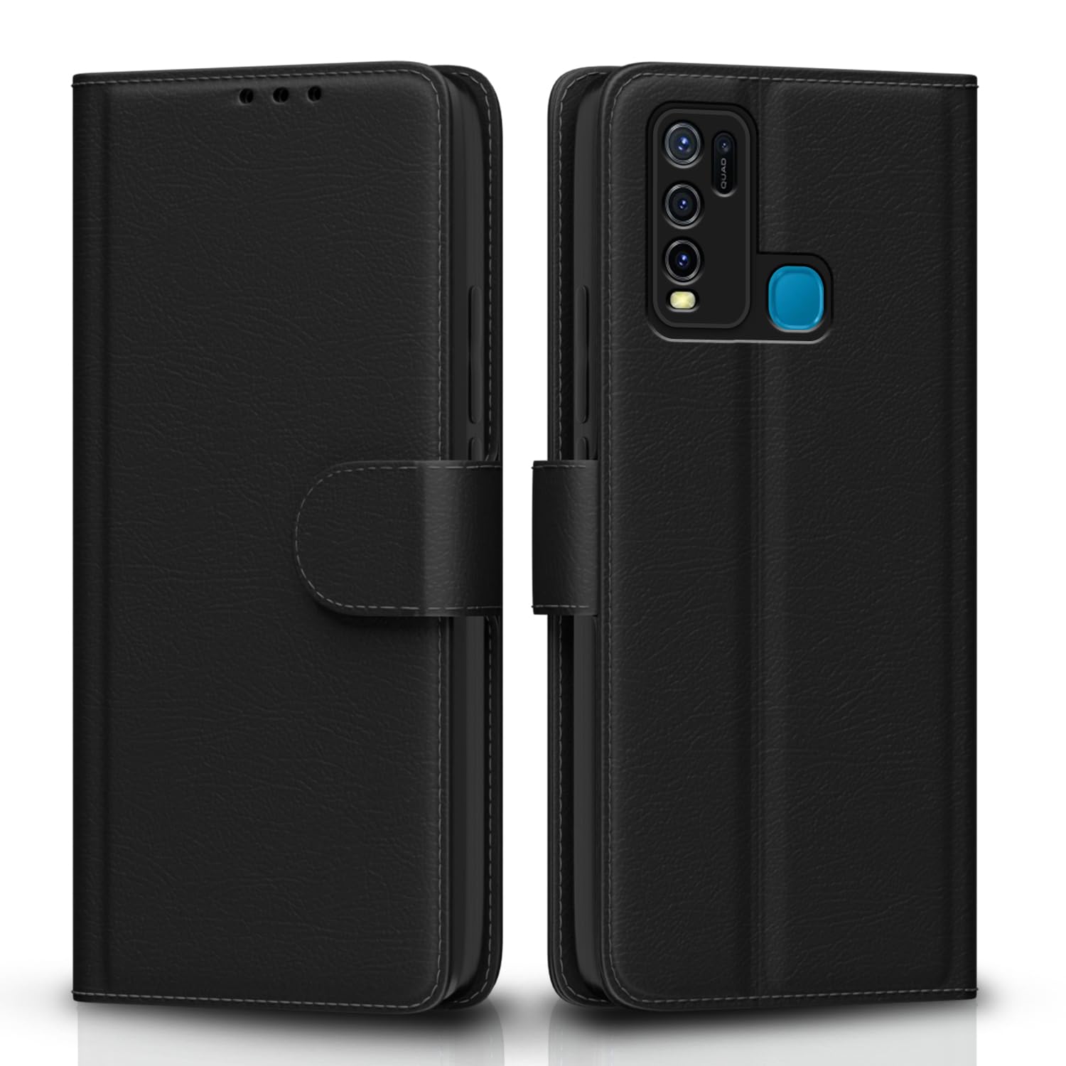 Black flip cover for Vivo Y30 – Pikkme