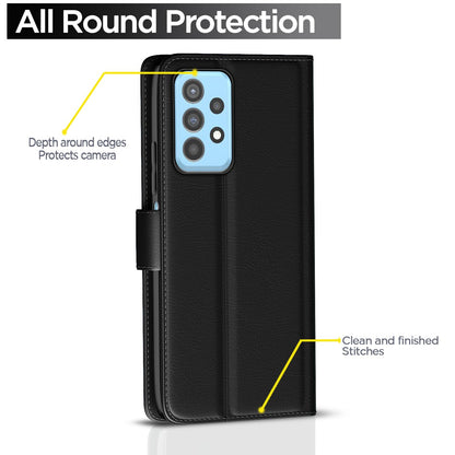 Pikkme black Wallet wallet flip cover for Samsung A32 – photo 4